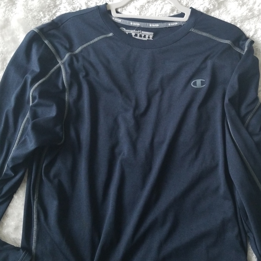 Champion blue long sleeve L man